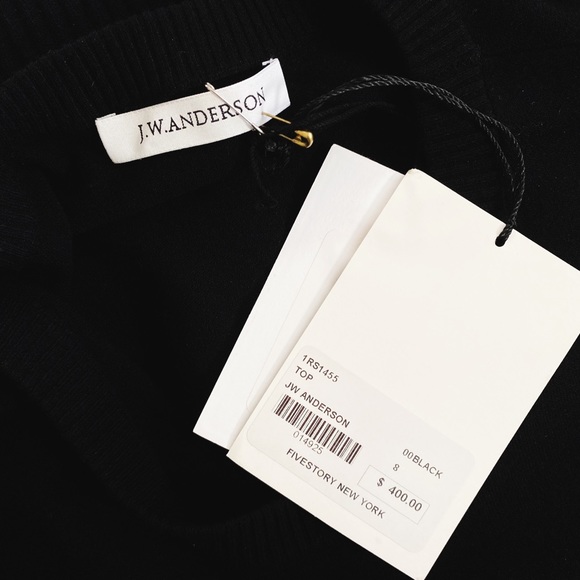 J.W. Anderson Black Banded Sleeveless Knit Tank M - Picture 8 of 10